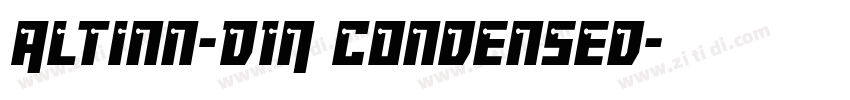 Altinn-DIN Condensed字体转换